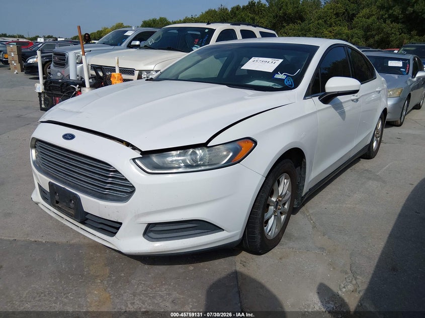 Vin: 3fa6p0g73gr382047, lot: 46257853, ford fusion s 20162