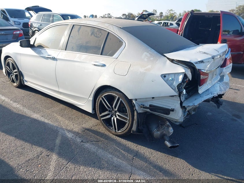 Vin: 1hgcr2f54ha193133, lot: 46257858, honda accord sport 20173