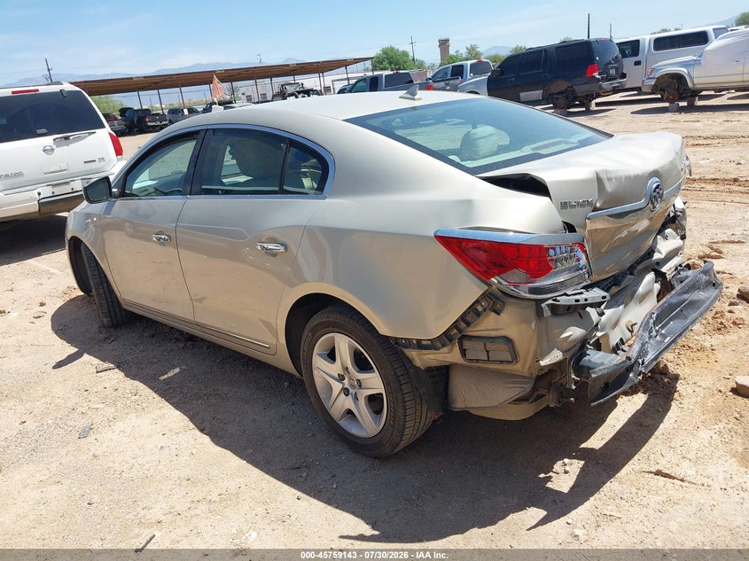 Vin: 1g4gb5eg2af246280, lot: 46257865, buick lacrosse cx 20103