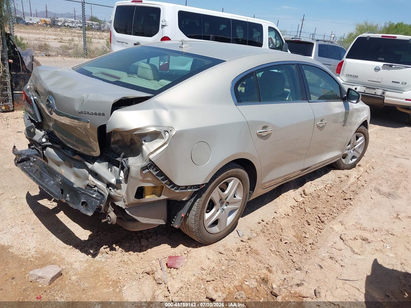 Vin: 1g4gb5eg2af246280, lot: 46257865, buick lacrosse cx 20104