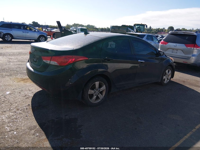 Vin: kmhdh4ae2cu280475, lot: 46257874, hyundai elantra gls (ulsan plant) 20124