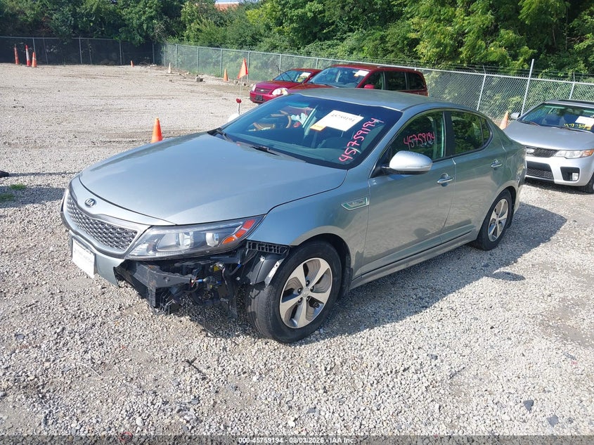 Vin: knagm4ad5f5086085, lot: 46257916, kia optima hybrid 20152