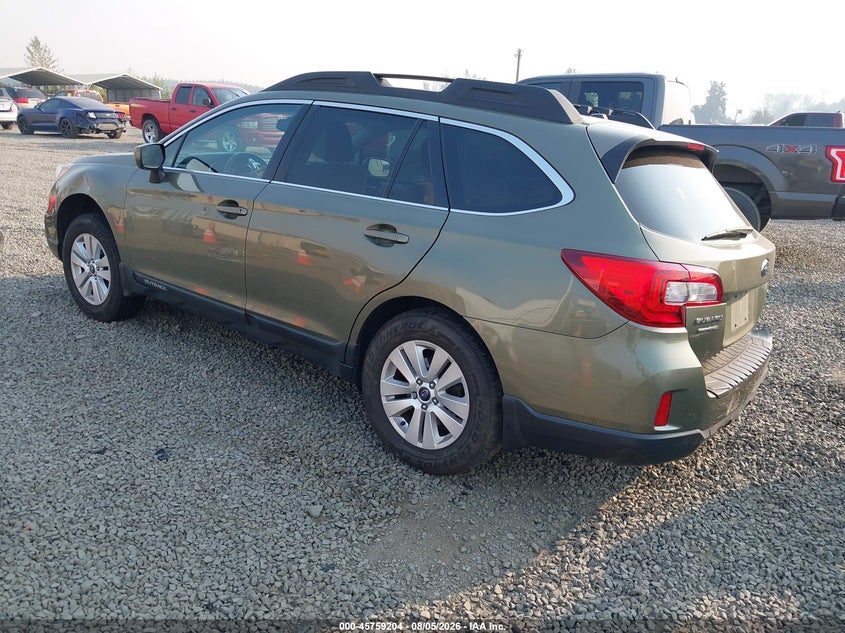 Vin: 4s4bsacc5f3338284, lot: 46257926, subaru outback 2.5i premium 20153