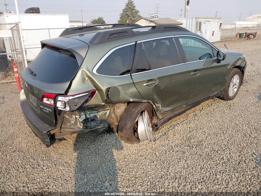 Vin: 4s4bsacc5f3338284, lot: 46257926, subaru outback 2.5i premium 20154