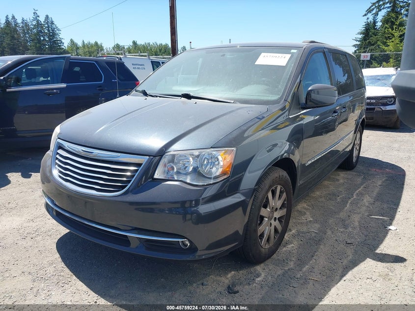 Vin: 2c4rc1bg8er435831, lot: 46257946, chrysler town & country touring 20142
