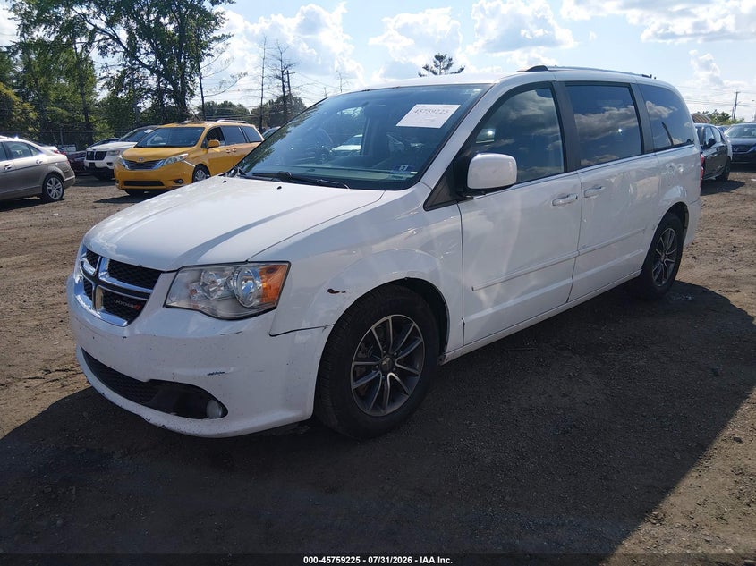 Vin: 2c4rdgcg3hr736431, lot: 46257947, dodge grand caravan sxt 20172