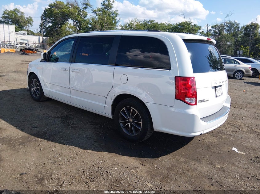 Vin: 2c4rdgcg3hr736431, lot: 46257947, dodge grand caravan sxt 20173