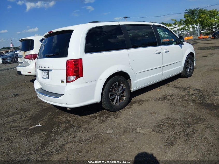 Vin: 2c4rdgcg3hr736431, lot: 46257947, dodge grand caravan sxt 20174