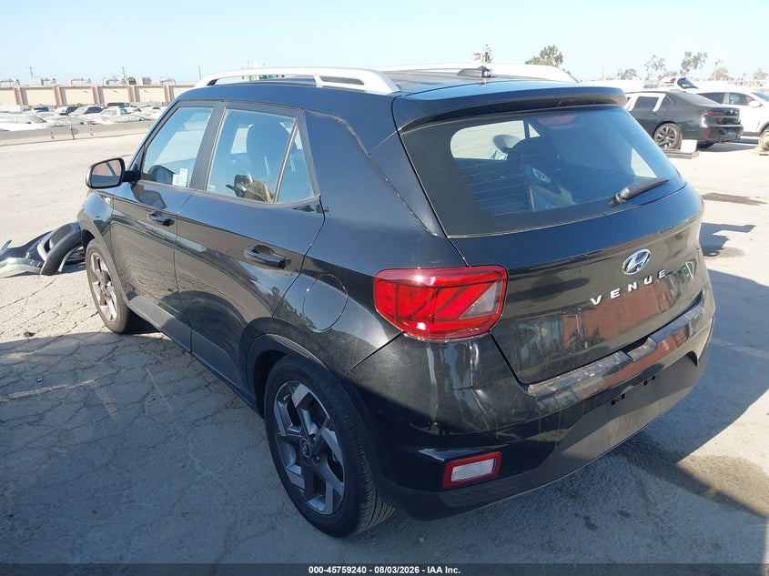 Vin: kmhrc8a30su356607, lot: 46257962, hyundai venue sel 20253