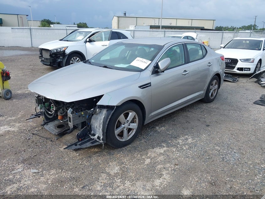 Vin: 5xxgm4a72eg266230, lot: 46257983, kia optima lx 20142