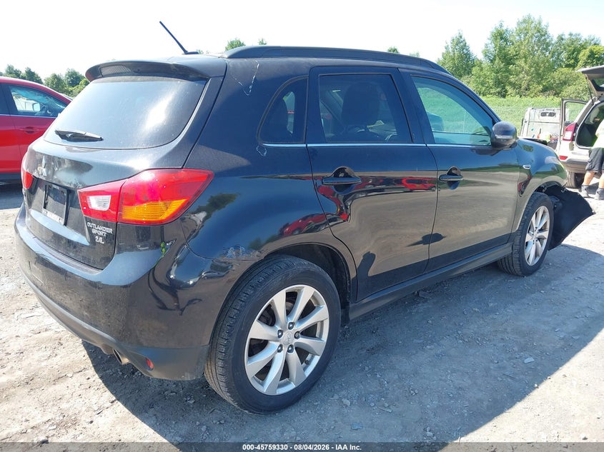 Vin: 4a4ap4aw8fe035304, lot: 46258052, mitsubishi outlander sport gt 20154
