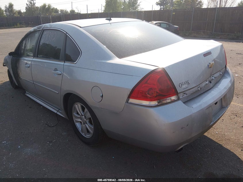 Vin: 2g1wf5e37c1243363, lot: 46258064, chevrolet impala ls 20123