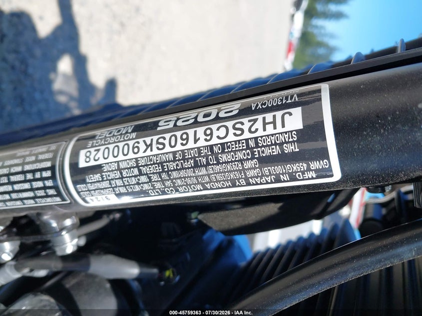 2025 HONDA VT MOTO 2