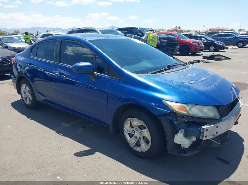 Vin: 19xfb2f51ee083455, lot: 46258100, honda civic lx 2014 img_1