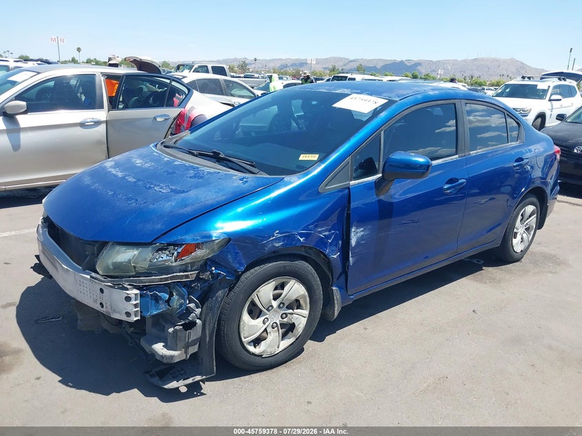 Vin: 19xfb2f51ee083455, lot: 46258100, honda civic lx 20142