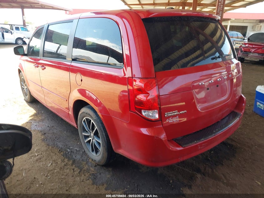 Vin: 2c4rdgbg6fr625418, lot: 46258233, dodge grand caravan se 20153