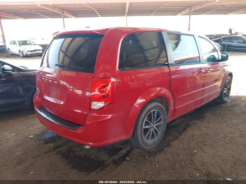 Vin: 2c4rdgbg6fr625418, lot: 46258233, dodge grand caravan se 20154