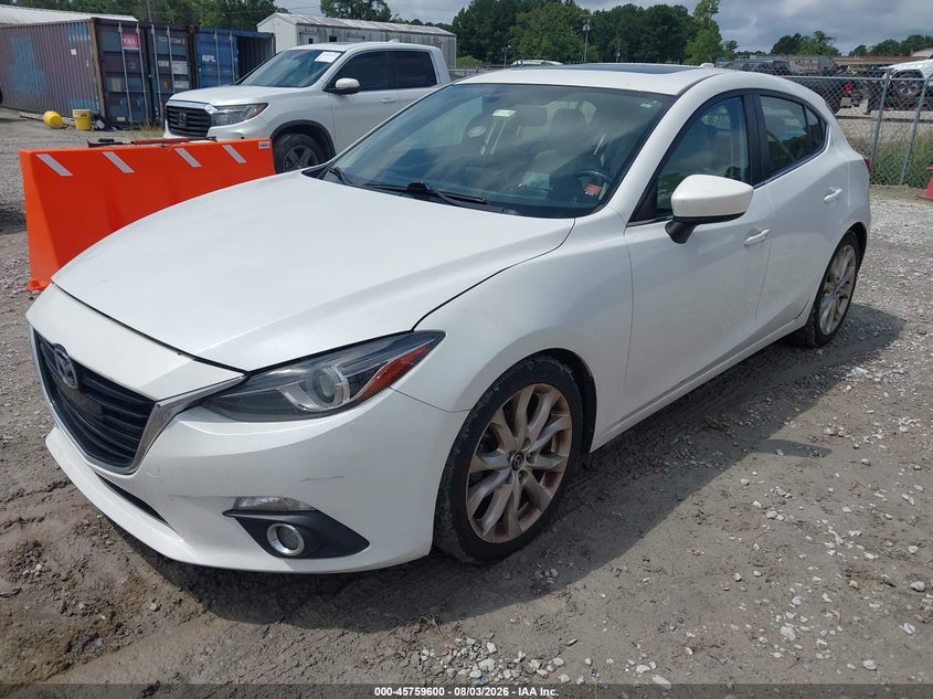 Vin: jm1bm1m30f1238117, lot: 46258349, mazda mazda3 s grand touring 20152