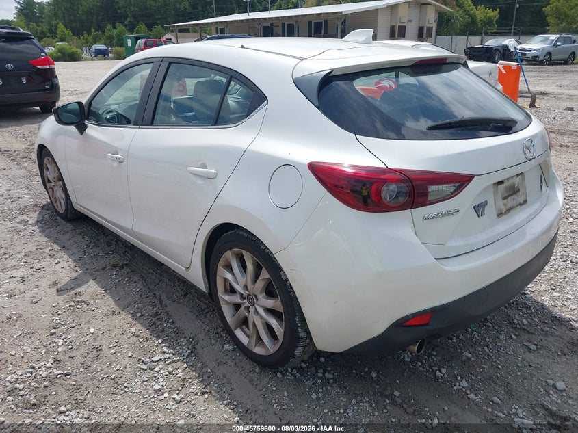 Vin: jm1bm1m30f1238117, lot: 46258349, mazda mazda3 s grand touring 20153