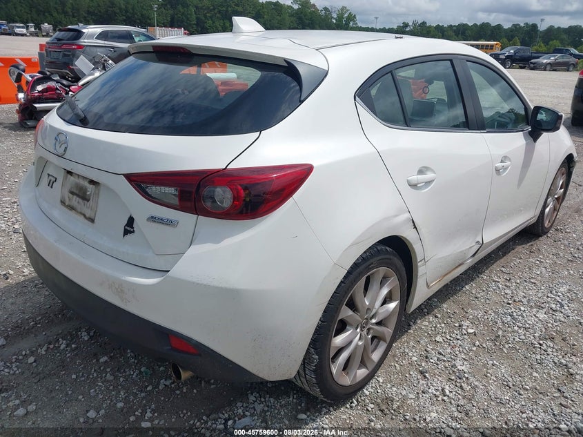 Vin: jm1bm1m30f1238117, lot: 46258349, mazda mazda3 s grand touring 20154