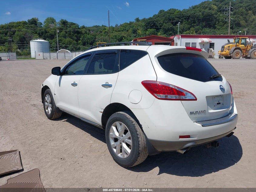 Vin: jn8az1mw6ew502731, lot: 46258389, nissan murano sl 20143