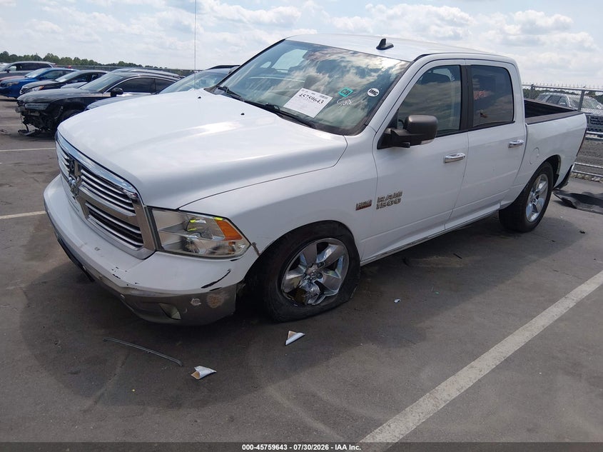 Vin: 3c6rr7lt4gg201506, lot: 46258392, ram 1500 big horn 20162