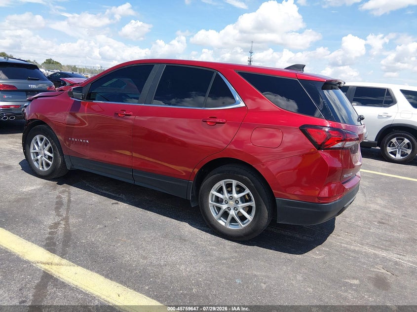 Vin: 3gnaxkeg7ps202345, lot: 46258396, chevrolet equinox fwd lt 20233