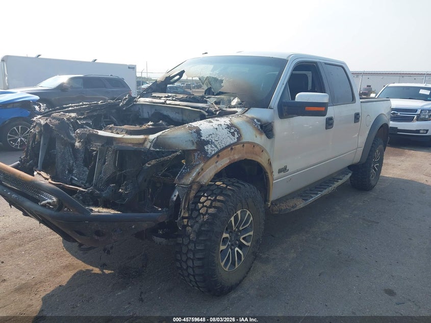 Vin: 1ftfw1r66cfb15421, lot: 46258397, ford f-150 svt raptor 20122