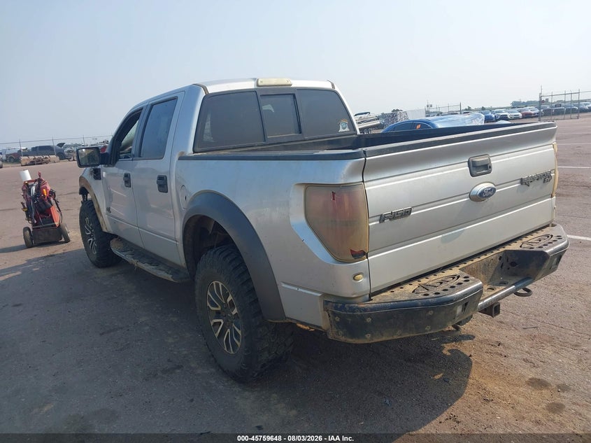 Vin: 1ftfw1r66cfb15421, lot: 46258397, ford f-150 svt raptor 20123