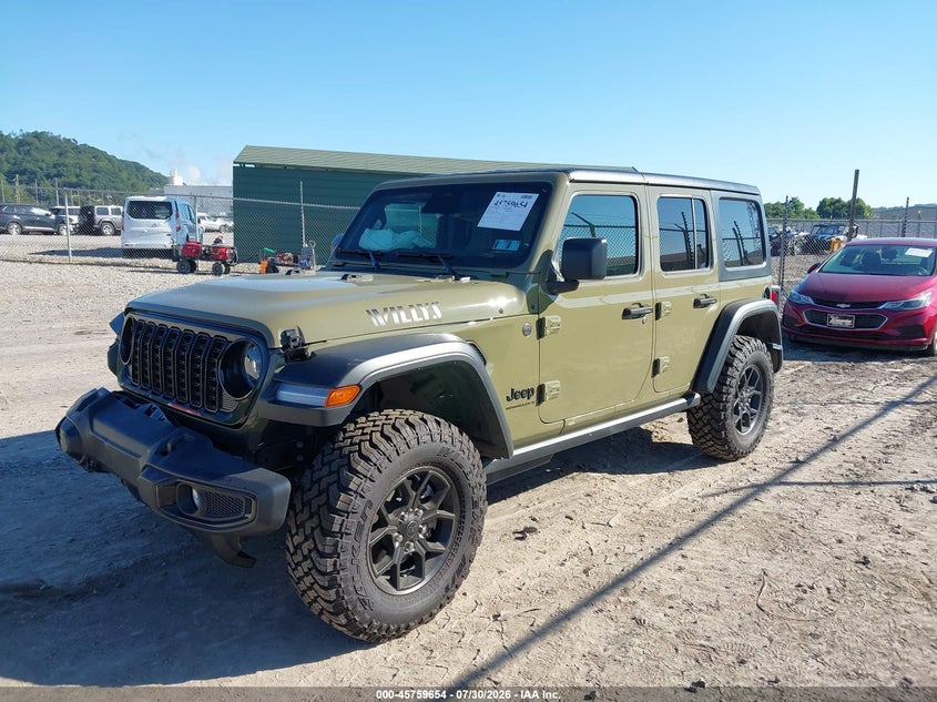 Vin: 1c4pjxdg6tw186852, lot: 46258403, jeep wrangler willys 4x4 20262