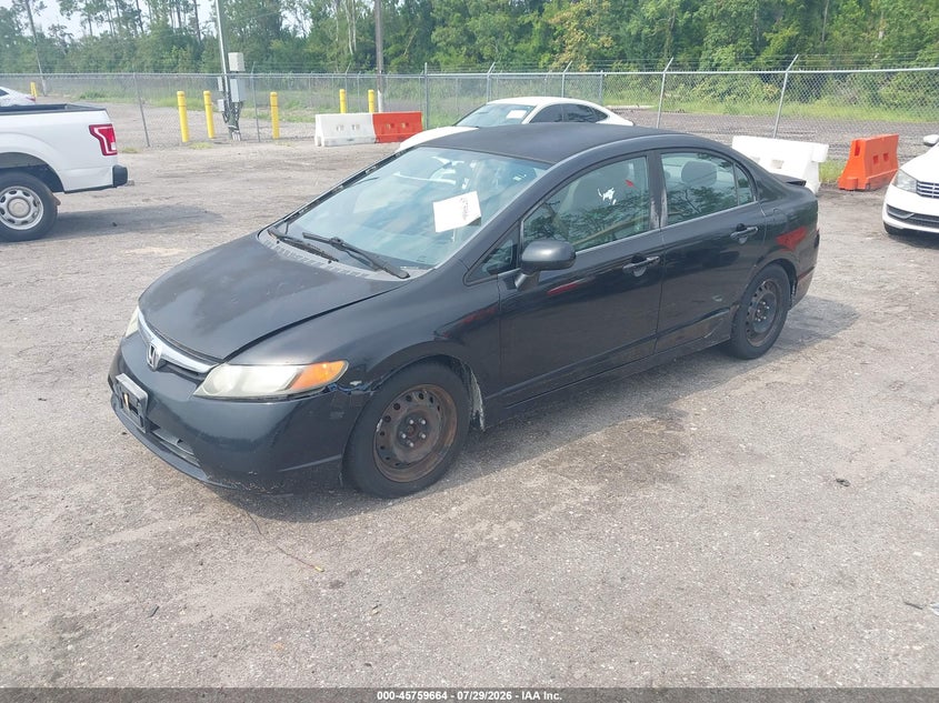 2008 Honda Civic, Normal Wear & Tear, IAAI, VIN 2HGFA16518H303278 — photo 2