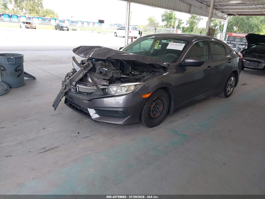 2018 Honda Civic, Front End, IAAI, VIN 2HGFC2F55JH598164 — photo 2