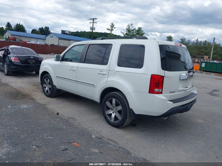 Vin: 5fnyf4h99fb072921, lot: 46258426, honda pilot touring 20153
