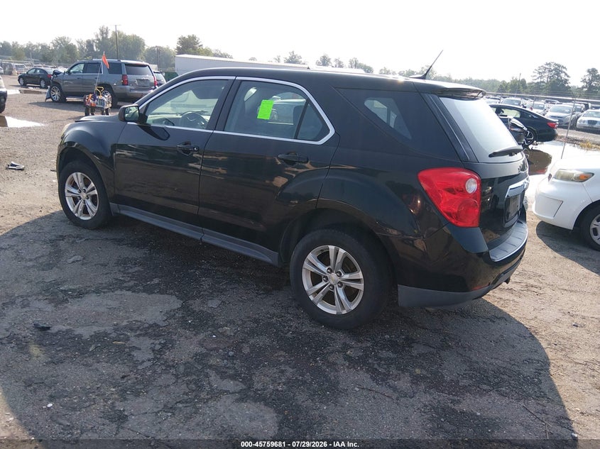 Vin: 2gnalaek3e6361255, lot: 46258430, chevrolet equinox ls 20143