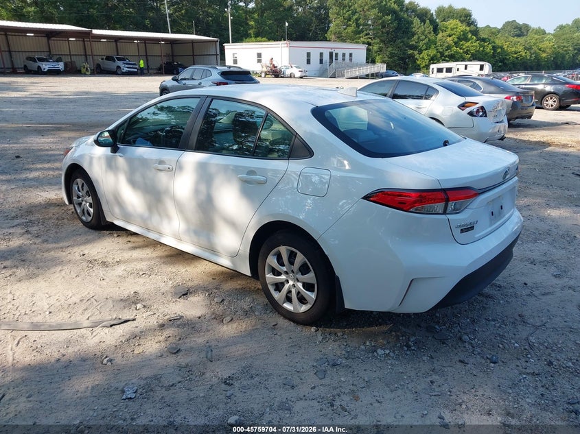 Vin: 5yfb4mdexsp293151, lot: 46258453, toyota corolla le 20253