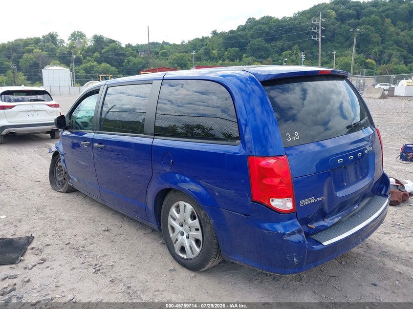 Vin: 2c4rdgbg1kr553585, lot: 46258463, dodge grand caravan se 20193