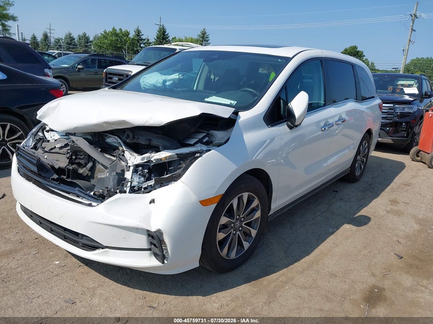 Vin: 5fnrl6h64pb062099, lot: 46258480, honda odyssey ex-l 20232