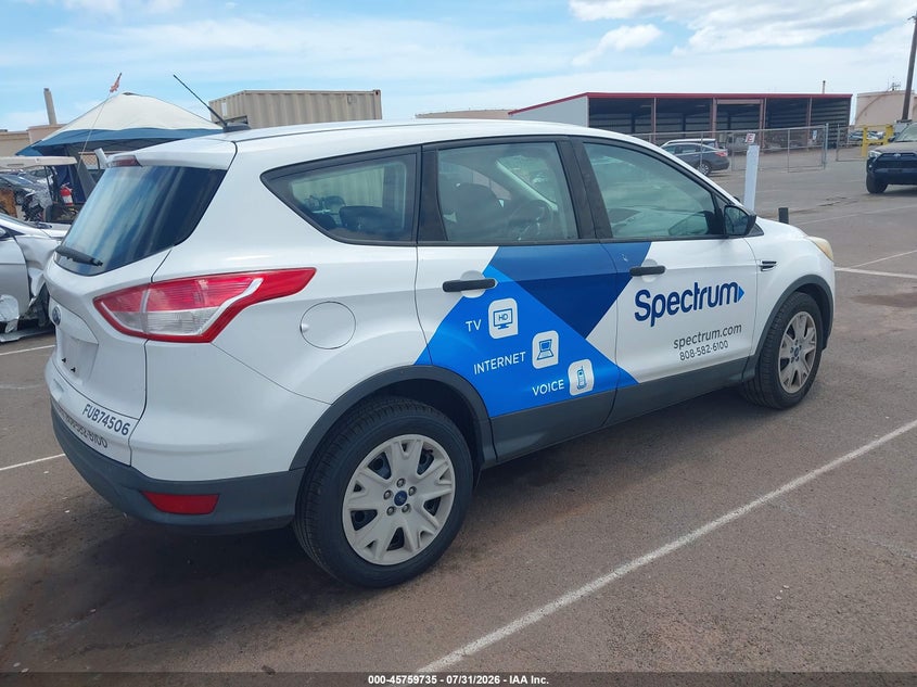 Vin: 1fmcu0f77fub74506, lot: 46258484, ford escape s 20154