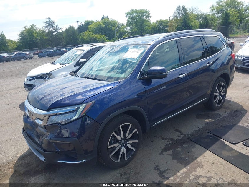 Vin: 5fnyf6h68kb018358, lot: 46258499, honda pilot touring 20192