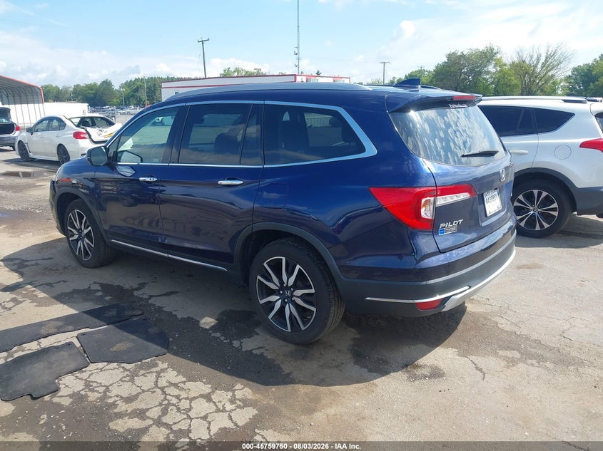Vin: 5fnyf6h68kb018358, lot: 46258499, honda pilot touring 20193