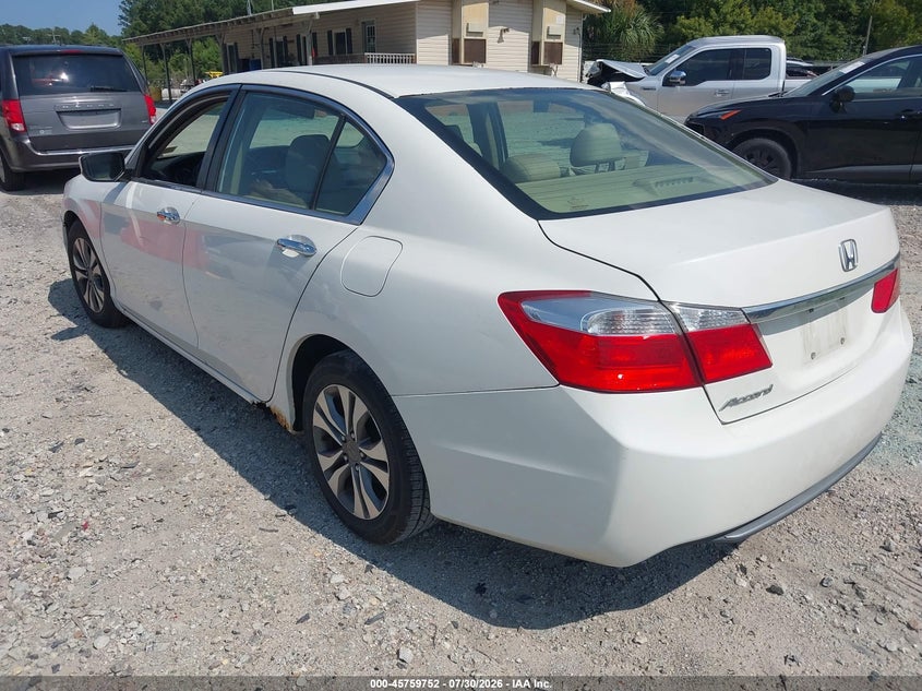 Vin: 1hgcr2f34ea055652, lot: 46258501, honda accord lx 20143