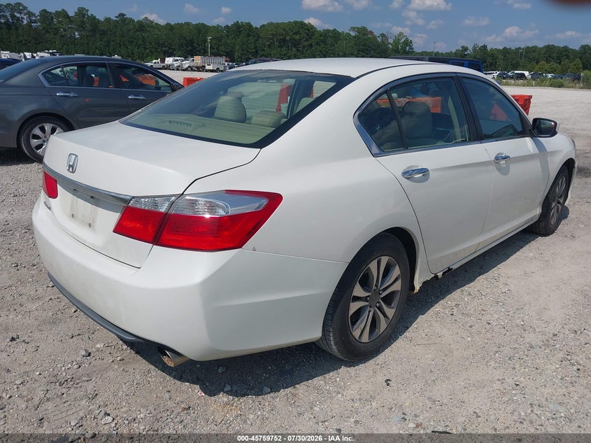 Vin: 1hgcr2f34ea055652, lot: 46258501, honda accord lx 20144