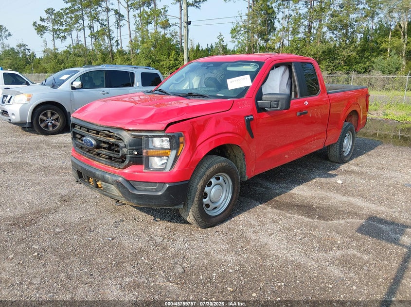 2023 Ford F-150, Front & Rear, IAAI, VIN 1FTFX1E82PKD07789 — photo 2