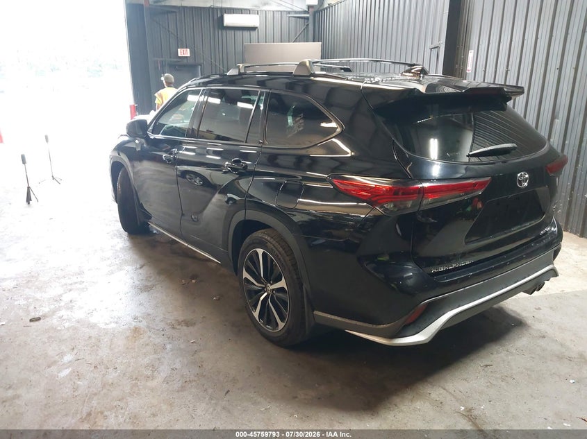 Vin: 5tdlzrbh3ns183215, lot: 46258542, toyota highlander xse 20223