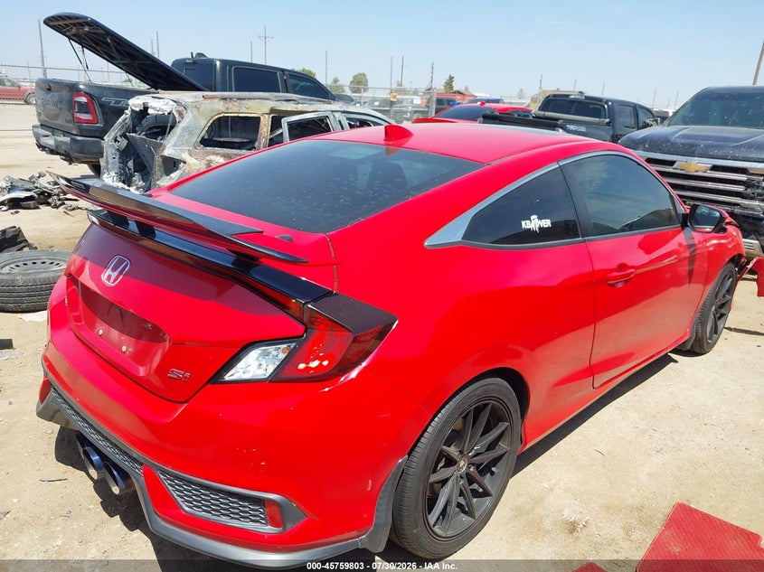 Vin: 2hgfc3a5xkh752222, lot: 46258552, honda civic si 20194
