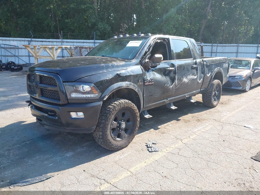 Vin: 3c6ur5nl8hg676010, lot: 46258554, ram 2500 laramie  4x4 6'4 box 20172