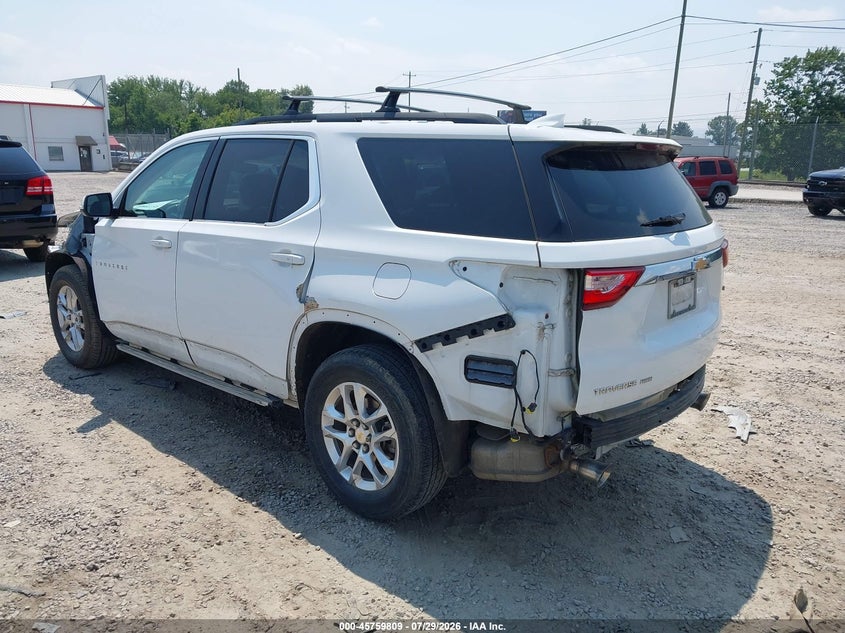 Vin: 1gnevgkw2kj153811, lot: 46258558, chevrolet traverse 1lt 20193