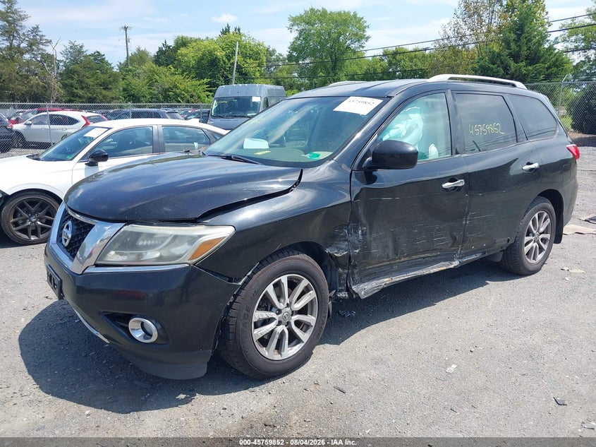 Vin: 5n1ar2mm6dc611475, lot: 46258601, nissan pathfinder sl 20132