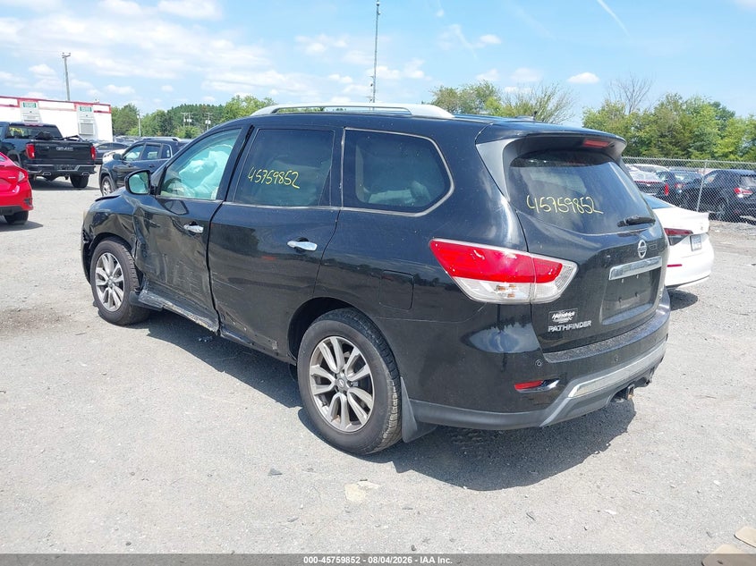 Vin: 5n1ar2mm6dc611475, lot: 46258601, nissan pathfinder sl 20133