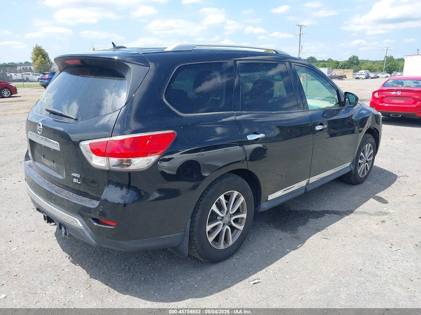 Vin: 5n1ar2mm6dc611475, lot: 46258601, nissan pathfinder sl 20134